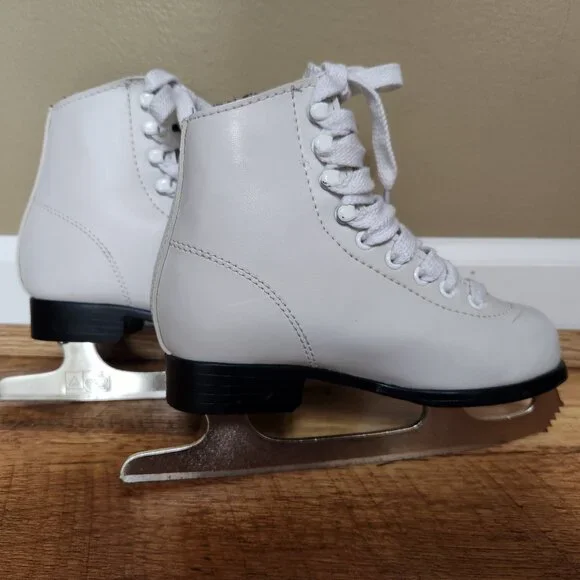 DBX White Girls Ice Skates Size 12J - Picture 13 of 16
